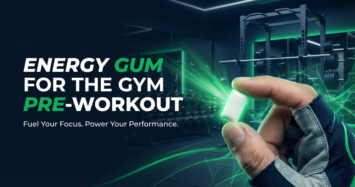 Energy gum for the gym pre-workout without the shake