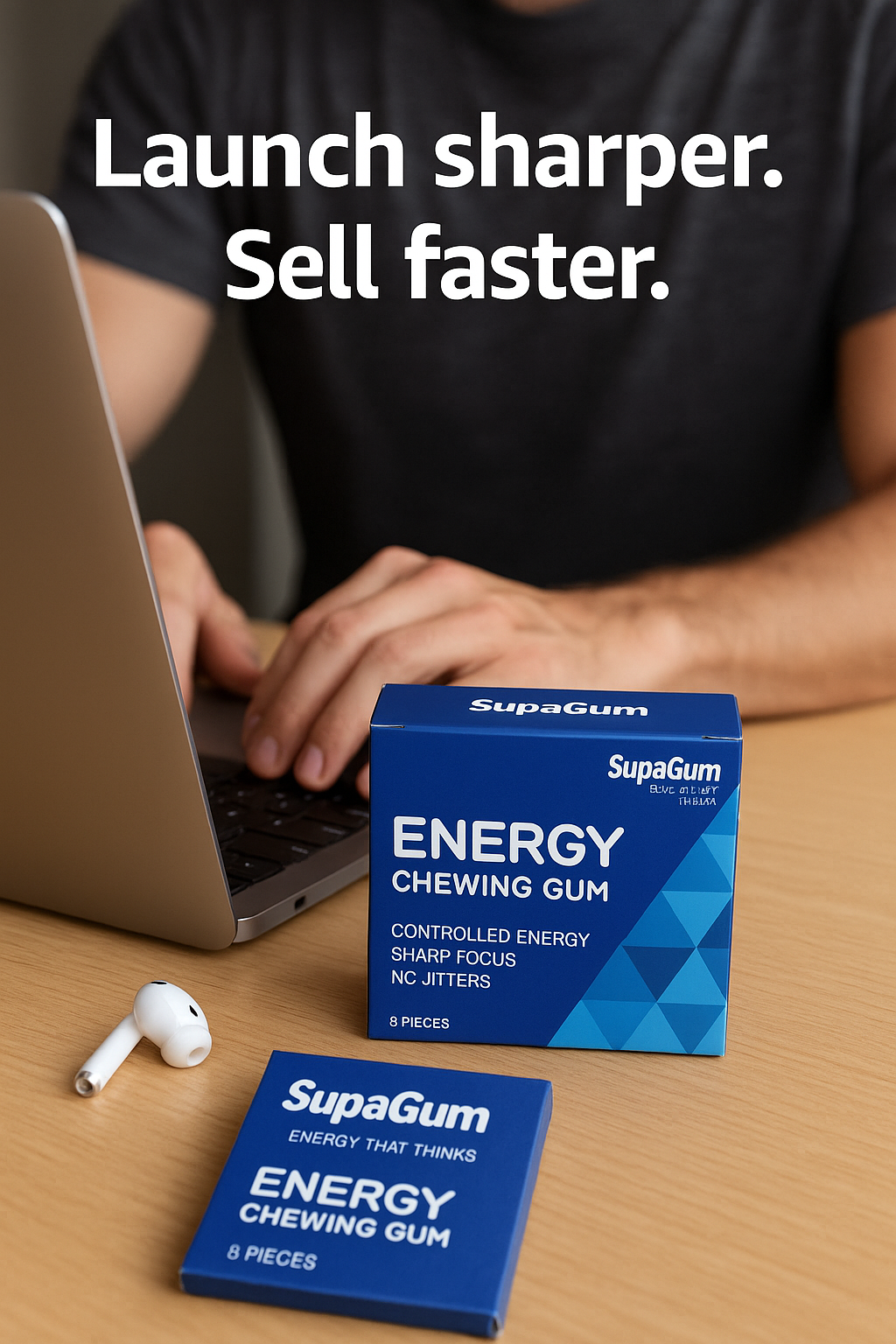 Launch Faster With SupaGum Caffeine Energy Gum
